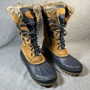 Lands EndWomens 9B Squall Insulated Winter Snow Boots in Macy Blue, *Note*